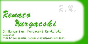 renato murgacski business card